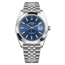 VS FACTORY  DATEJUST 41MM 126300-0002 BLUE DIAL POWER RESERVE 72 HOURS BEST QUALITY