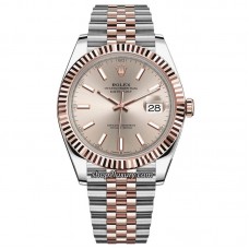 VS FACTORY  DATEJUST 41MM 126331-0010 S/R PINK DIAL POWER RESERVE 72 HOURS BEST QUALITY