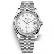 VS FACTORY  DATEJUST 41MM 126334-0024 WHITE DIAL POWER RESERVE 72 HOURS BEST QUALITY