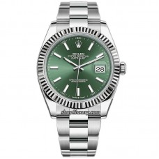 VS FACTORY  DATEJUST 41MM 126334-0027 Mint Green DIAL POWER RESERVE 72 HOURS BEST QUALITY