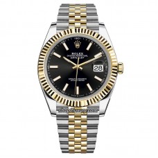 VS FACTORY  DATEJUST 41MM 126333-0014 S/G BLACK DIAL POWER RESERVE 72 HOURS BEST QUALITY