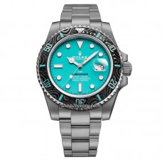 VS FACTORY DIW SUBMARINER LATEST RELEASES 40 MM CARBON BEZEL  TIFFANY BLUE / ONLY FOCUS ON BEST REP