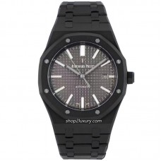 ZF Factory Royal Oak DLC Plating Frosted Black Gray Dial /Focus On Best Rep