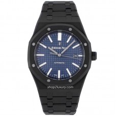 ZF Factory Royal Oak DLC Plating Frosted Black Blue Dial /Focus On Best Rep