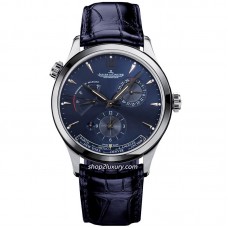 TWA FACTORY JAEGER-LECOULTRE  MASTER GEOGRAPHIC 1428421 BLUE FACE